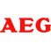 Logo van AEG fabrikant van AEG wasmachines, AEG drogers en AEG vaatwasser. Reparatie service AEG